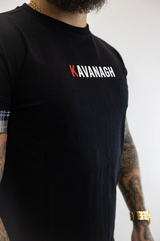 T-Shirt Preta com Elastico British Gianni Kavanagh
