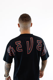 T-shirt Seven Sleveless - Black & Red