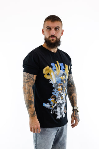 T-shirt Seven Golden Skull - Black