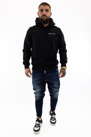 Sweat Preta Cardada Champion