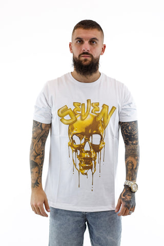 T-shirt Seven Golden Skull