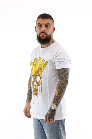 T-shirt Seven Golden Skull