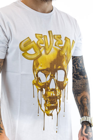 T-shirt Seven Golden Skull