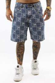 Light Blue Clone Denim Shorts Gianni Kavanagh