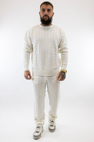 Conjunto Branco Snug Knit Gianni Kavanagh