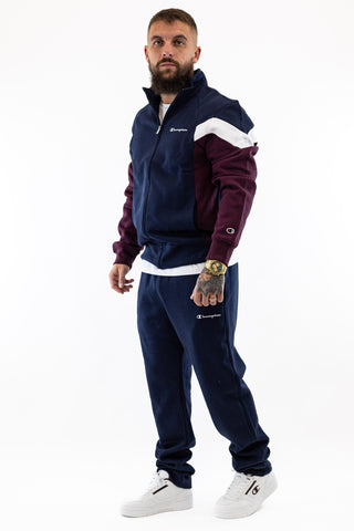 Fato Treino Completo Azul e Bordeaux Champion