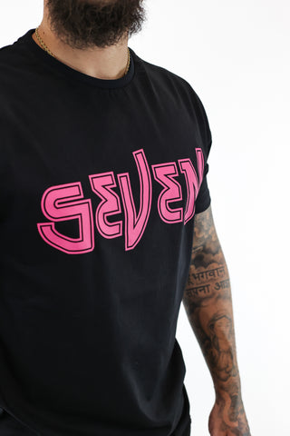 Seven T-Shirt BLACK pink