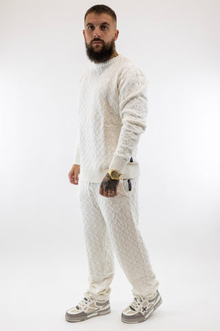 Conjunto Branco Snug Knit Gianni Kavanagh