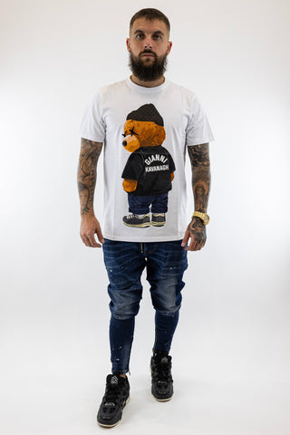 T-Shirt Branca Urso Gianni Kavanagh