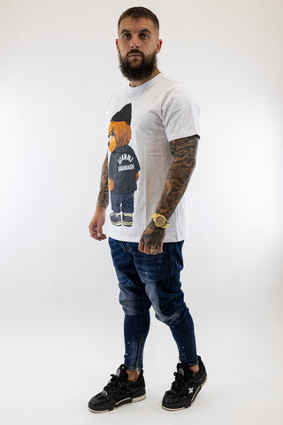 T-Shirt Branca Urso Gianni Kavanagh
