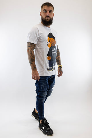 T-Shirt Branca Urso Gianni Kavanagh