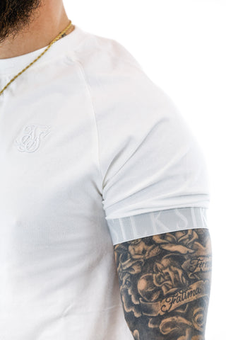 White Tech T-Shirt Sik Silk