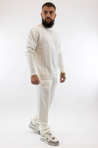 Conjunto Branco Snug Knit Gianni Kavanagh