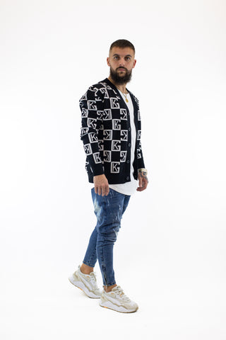 Casaco Black Clone Cardigan GIANNI KAVANAGH