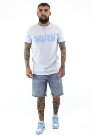 Seven T-Shirt white blue