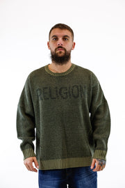 Camisola Verde Oversized Religion