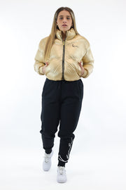 Casaco KarlKani Chest Signature Puffer - Gold