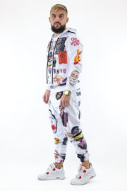 Tracksuit Velvet Butnot Printed White