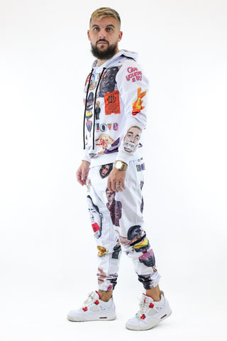 Tracksuit Velvet Butnot Printed White