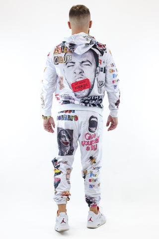 Tracksuit Velvet Butnot Printed White