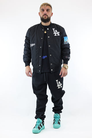 Black LA Bomber Jacket Champion