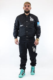 Black LA Bomber Jacket Champion