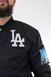 Black LA Bomber Jacket Champion