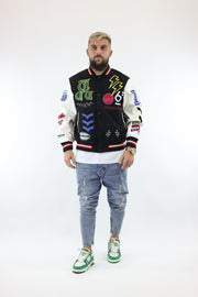 The Couture Club Embroidered Detail Premium Varsity Jacket
