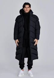 Casaco Longo Preto Sik Silk