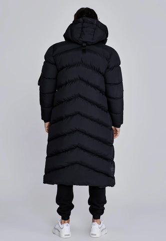 Casaco Longo Preto Sik Silk