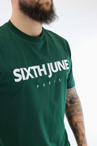 T-shirt Verde e Branca Sixth June