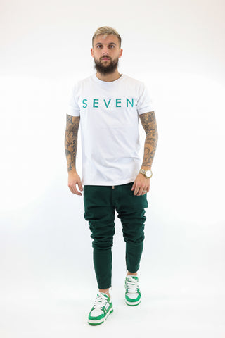 T-shirt Seven Bright Green White