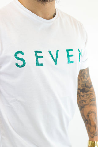 T-shirt Seven Bright Green White