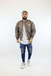 Karl Kani retro bomber jacket in khaki