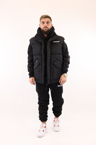 Sixth June Sleeveless padded jacket Black