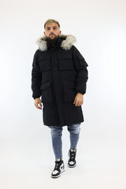 Parka Couture Longline Black