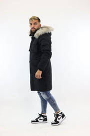 Parka Couture Longline Black