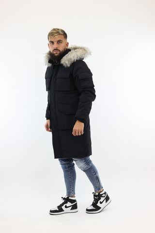 Parka Couture Longline Black