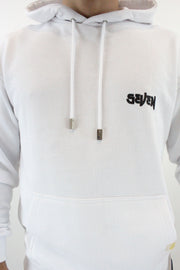 Sweat Seven Drop Shoulder - White & Black