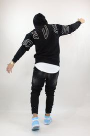 Sweat Seven Drop Shoulder - Black & White