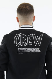 Customized crew jacket Black Sixth June