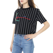 T-shirt KarlKani Signature Pinstripe Black